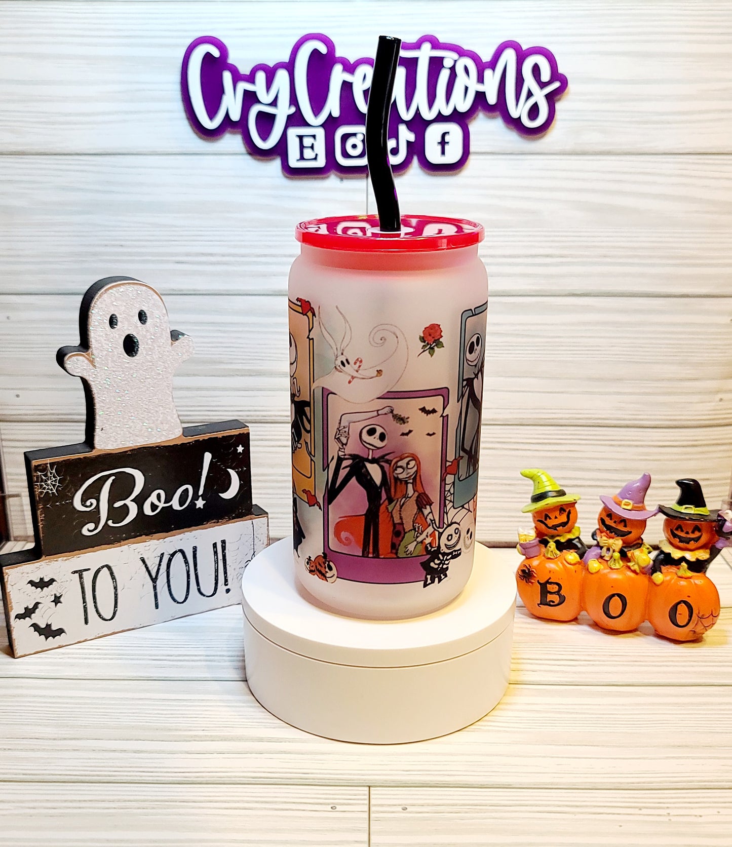 Xmas Nightmare Frosted 16oz Cup