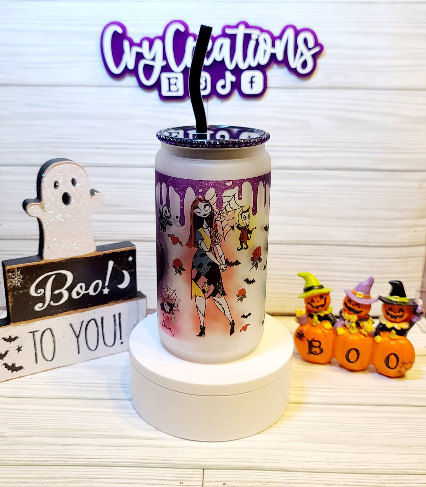 Xmas Nightmare Frosted 16oz Cup