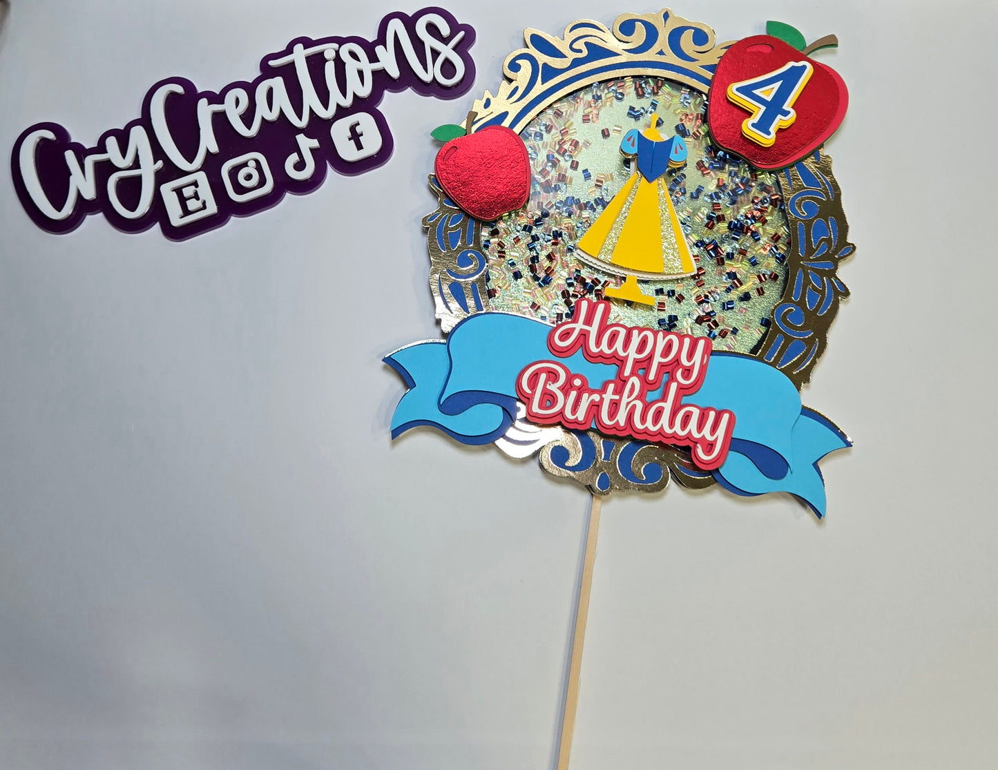 Princess 3D Cake Topper Shaker (Copy)