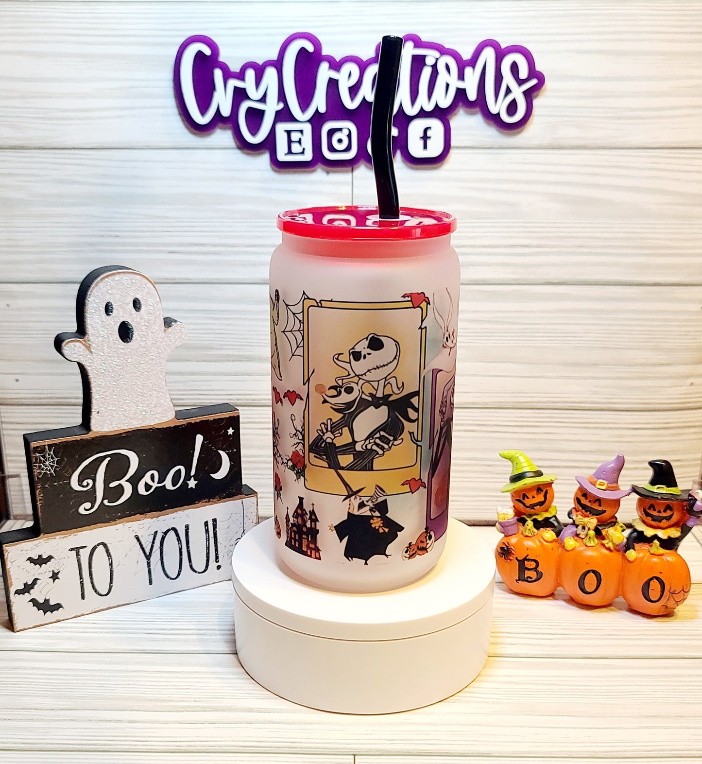 Xmas Nightmare Frosted 16oz Cup