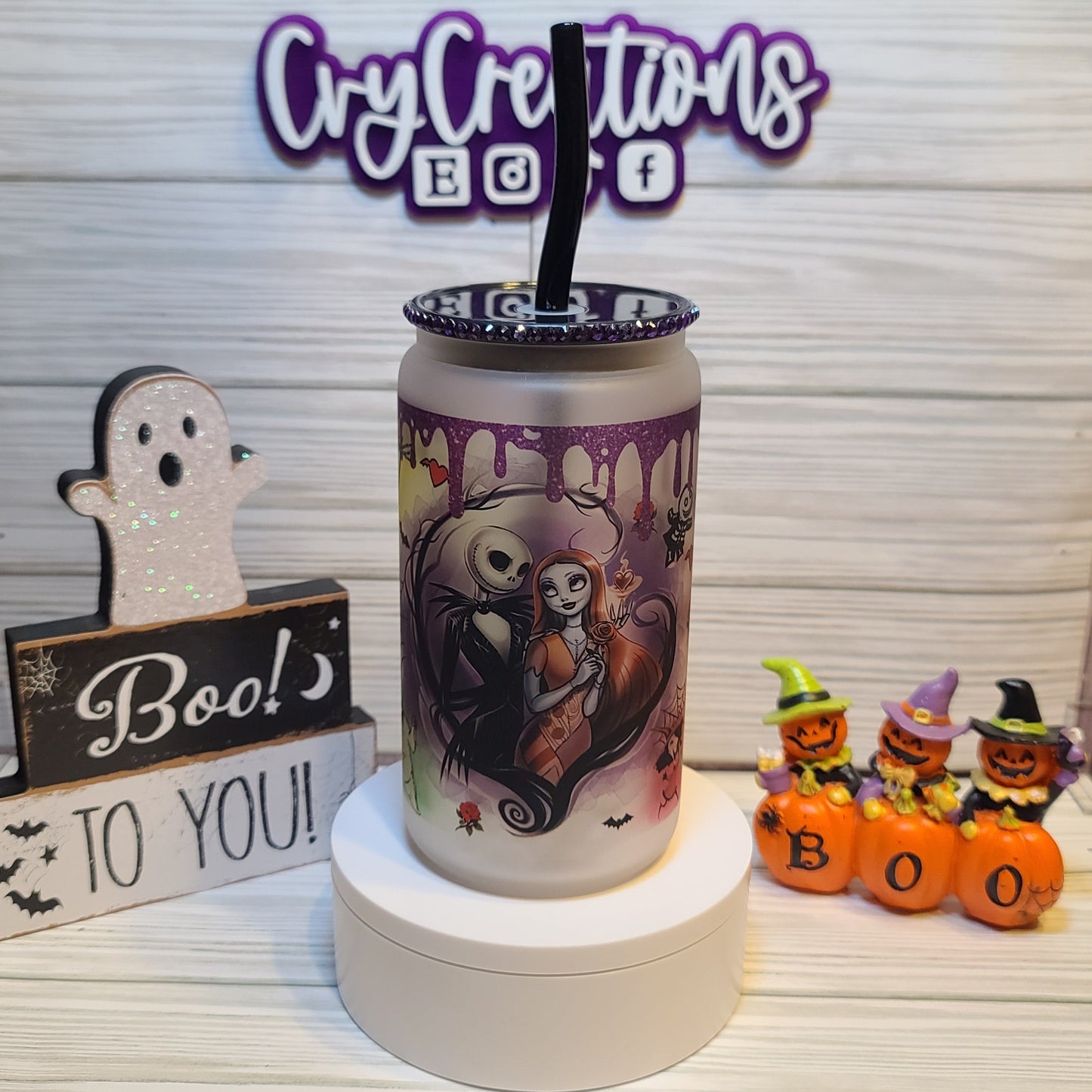 Xmas Nightmare Frosted 16oz Cup