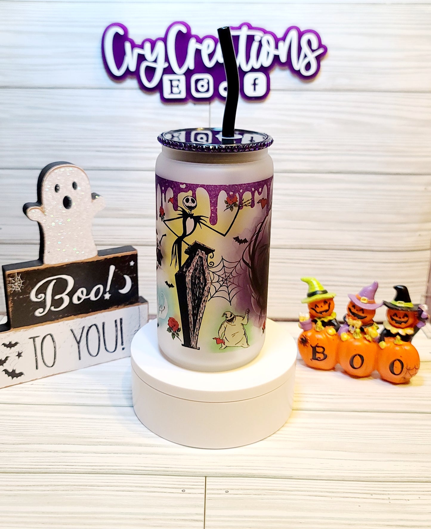 Xmas Nightmare Frosted 16oz Cup