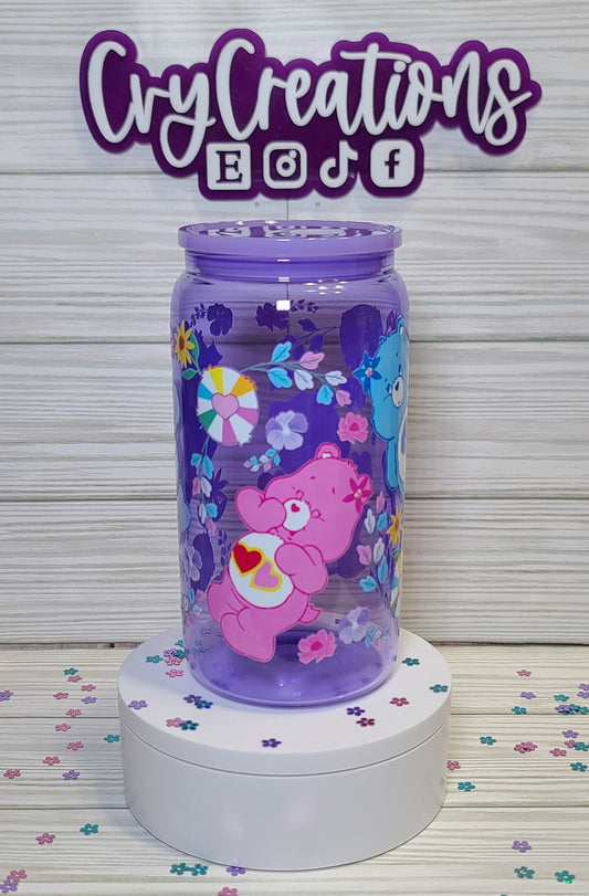 Cute Bears, 16 oz Glass Cup