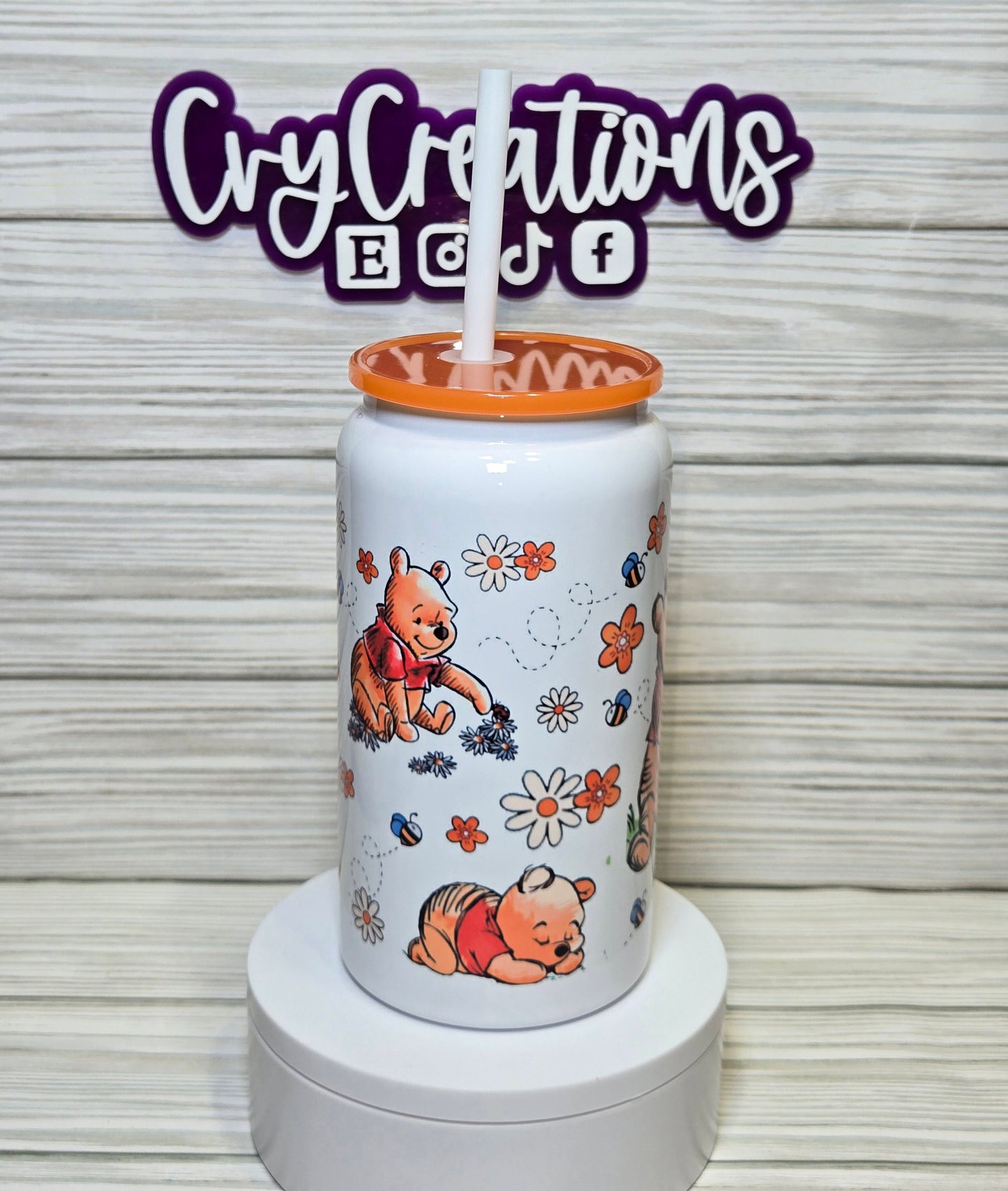 Cute Bear Aluminum Cup 16oz