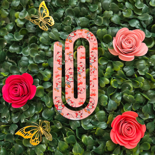 Jumbo Paper Clip Acrylic Cute Strawberry Doll