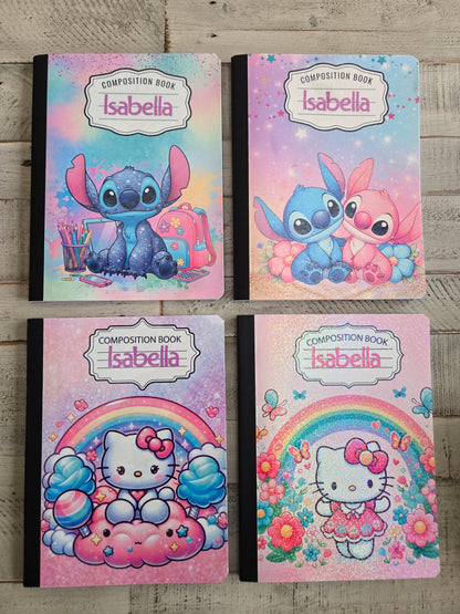 Cute Stitch Composition Notebook