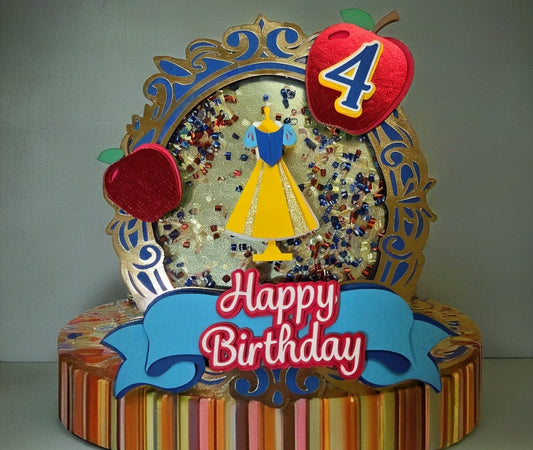 Princess 3D Cake Topper Shaker