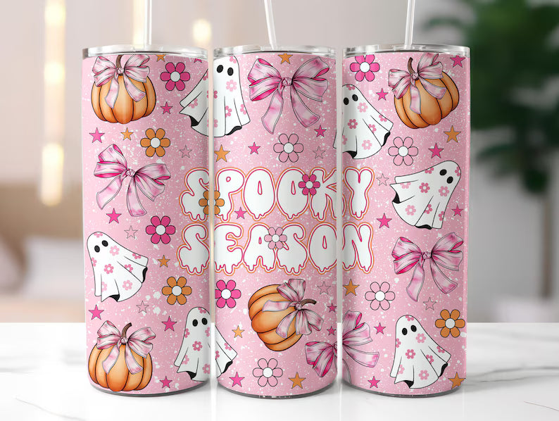 Cute Ghost Spooky Season 20oz Tumbler